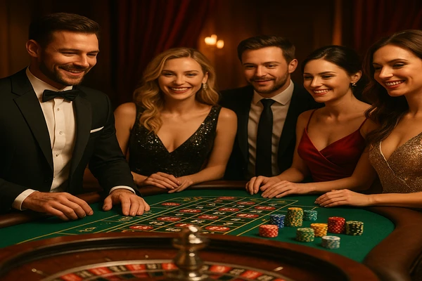 লাইভ টেবিল গেমসের সেট-আপে ডিলারের উপস্থিতি